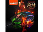Ajazz 2400DPI The Dark Knight Rainbow LED 6 Buttons Usb Gaming Mouse WOW LOL MMO
