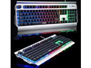New Ajazz Battle Axe Colorful Rainbow Backlit Ergonomic PC Wired Gaming Keyboard