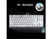 UrChoiceLtd® YuanSu V5 87 Keys Keyboards USB Wired LED illuminated Backlight Gaming Mechanical Keyboard Black Blue Switch for Office Typists and Play Games Bl