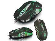 UrChoiceLtd® 2016 iGamer JS X9 II 9D 3200DPI 10 Buttons Optical Usb Gaming Mouse CF LOL WOW MMO Wired Mouse Professional Game Office with Headlight and Tail L