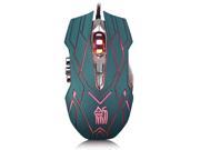 UrChoiceLtd® 2016 iGamer JS X9 II 9D 3200DPI 10 Buttons Optical Usb Gaming Mouse CF LOL WOW MMO Wired Mouse Professional Game Office with Headlight and Tail L