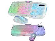 UThink Rainbow Backlight V100 Ergonomic Gaming Keyboard 6 Buttons Gaming Mouse