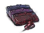 UThink Rainbow Backlight V100 Ergonomic Gaming Keyboard 6 Buttons Gaming Mouse