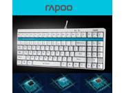 UrChoiceLtd® Rapoo V500 Black Blue Brown Switch 87 Keys Backlit Mechanical Gaming Keyboard with Key Cap Puller for Office Typists and Play Games Black Switch