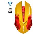 UrChoiceLtd 2016 NAFFEE Star 2.4GHz Wireless 6D 2400DPI Rechargeable Silent 6 Buttons Usb Optical Gaming Mouse For Laptop Computer Notebook Desktop Game Office