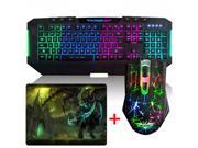 UrChoiceLtd® Ajazz AK20 7 Color LED Multimedia Backlight Gaming Keyboard 800 1200 1600 2400DPI 6 Buttons Pro The Dark Knight Gaming Mouse Gaming Mouse