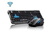 Delog V60 Wireless Multimedia Gaming Keyboard 2.4GHz 6 Buttons Mouse Set