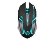 UrChoiceLtd® 2017 AZZOR D9 Gaming Mouse 2.4GHz Wireless Rechargeable Silent 6 Buttons USB Optical Ergonomic 2000DPI Mouse