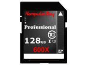 Komputerbay 128GB SDXC Secure Digital Extended Capacity Speed Class 10 600X UHS I Ultra High Speed Flash Memory Card 60MB s Write 90MB s Read 128 GB