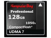 KOMPUTERBAY 128GB Professional COMPACT FLASH CARD CF 1050X WRITE 100MB S READ 160MB S Extreme Speed UDMA 7 RAW 128 GB