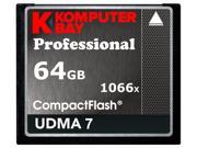 Komputerbay 64GB Professional Compact Flash card 1066X CF write 155MB s read 160MB s Extreme Speed UDMA 7 RAW