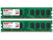 Komputerbay 4GB 2X 2GB DDR2 800MHz PC2 6300 PC2 6400 DDR2 800 240 PIN DIMM Desktop Memory