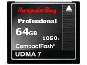 KOMPUTERBAY 64GB Professional COMPACT FLASH CARD CF 1050X WRITE 100MB S READ 160MB S Extreme Speed UDMA 7 RAW 64 GB