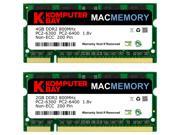 Komputerbay MACMEMORY 6GB Kit 4GB 2GB Modules PC2 6300 800MHz DDR2 SODIMM for Apple iMac 20 2008 2.4GHz 2.66GHz