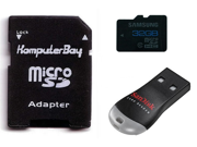 Samsung 32GB Class 10 MicroSDHC High Speed Memory Card with Komputerbay SD Adapter and SanDisk MobileMate USB Reader