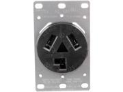 5207 Single Flush Dryer Receptacle 3 wire