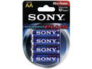 SONY S AM3B4A STAMINA R PLUS Alkaline Batteries AA; 4 pk
