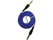 IESSENTIALS IE AUX BL 3.5mm Flat Auxiliary Cable 3.3ft Blue