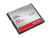 SanDisk Ultra 32GB CompactFlash Memory Card Speed Up To 50MB s SDCFHS 032G G46