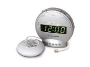 Sonic Bomb SA SBT425SS Alarm clock with phone Sig and Vib