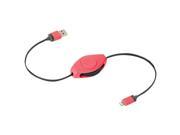 RETRAK ETLTUSBPK Retractable Lightning TM Charge Sync Cable Pink
