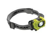 PELICAN 027550 0100 245 72 Lumen 2755 Safety Approved 3 Mode LED Headlight Yellow