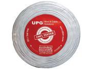 UPG 77034 22 Gauge 4 Conductor Alarm White Cable 500ft Coil Pack Stranded
