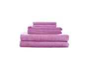 Bamboo Fiber 6pc Towel Set Lavender