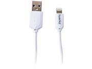 IWERKZ 44554 Charge Sync Lightning R to USB Cable 6ft White