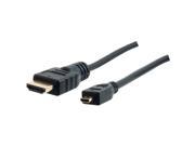 AXIS 41211 Micro HDMI R to HDMI R A Cable 6ft