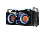 QFX PBX 505200BT BLUE Rechargeable Bluetooth R Party PA Boombox Blue