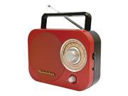 Portable AM FM Radio in Red