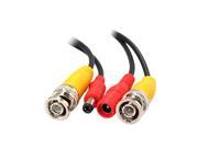 20m 65.6ft BNC Video Power Extension Cable Black for CCTV CCD Camera
