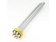 Unique Bargains AC 380V 12KW Power Stainless Steel Water Boil Tubular Bundle Heating Heater