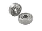 Unique Bargains NO Noise Stainless Steel 627Z Deep Groove Radial Ball Bearings