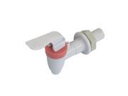 Unique Bargains Push Style Handle Red White Plastic Faucet Tap for Water Dispenser