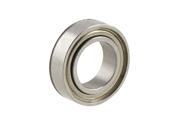 Unique Bargains Silver Tone 8mm x 14mm x 4mm Metal Double Sealed Ball Bearing