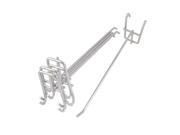 Unique Bargains Unique Bargains 5 Pcs 8.1 Metal Stores Commodity Display Rack Gird Wall Pegboard Hooks