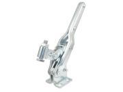 Hand Operated Vertical Type Toggle Clamp 400Kg 882Lbs 10448 Silver Tone