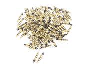 Unique Bargains 100pcs 3.5mm x 4.5mm x 20.5mm 4 Pole Male Audio Plug Headphone Soldering Jack