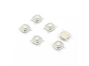 Unique Bargains 6 Pcs 5.3x5.3x2mm SMT SMD Momentary Action 4 Pin Tact Tactile Switch DC 12V 0.2A