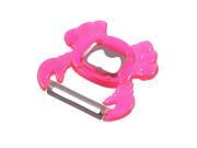 Kitchen Fuchsia Crab Shaped Fruit Potato Peeler Bottle Opener