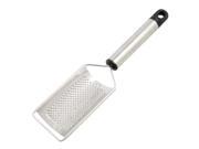 Kitchen Silver Tone Black Handle Stainless Steel Grater