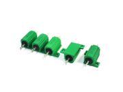 5 pcs Green 25W 18 Ohm Chassis Mounted Aluminum Shell Clad Resistor