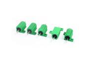 5 Pcs Green Aluminum Chassis Mount Axial Lead Wirewound Resistors 25W 12ohm