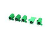 5 pcs Green 25W 1.2 Ohm Chassis Mounted Aluminum Shell Clad Resistors
