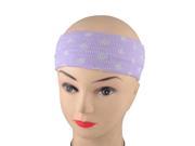 Unique Bargains Unique Bargains Outdoor Sports Washable Head Band Elastic Headband Hair Holder Light Purple