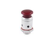 Unique Bargains 9mm Male Thread Pressure Cooker Safety Valve Replacement Red Silver Tone