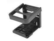 Air Vent Mount Black Plastic Folding Drink Cup Can Bottle Holder for Auto