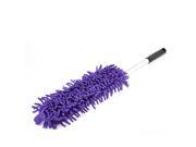 Unique Bargains Vehicles Plastic Coated Handle Purple Microfiber Wash Duster Brush Cleaning Tool